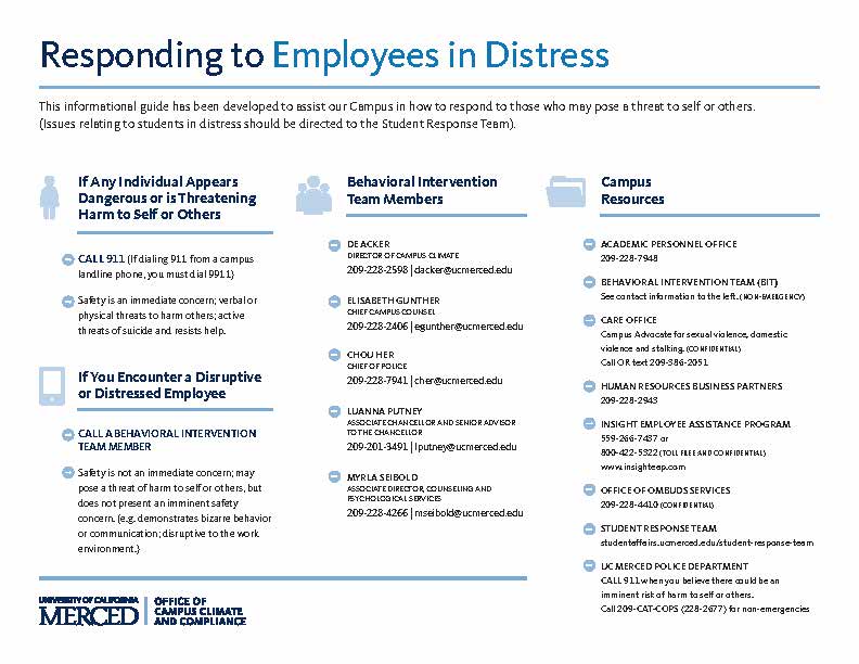 Responding to Employees in Distress